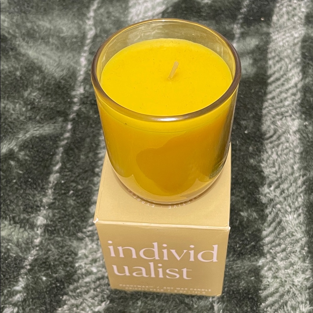Soy Wax Candle Yellow Scented Candle